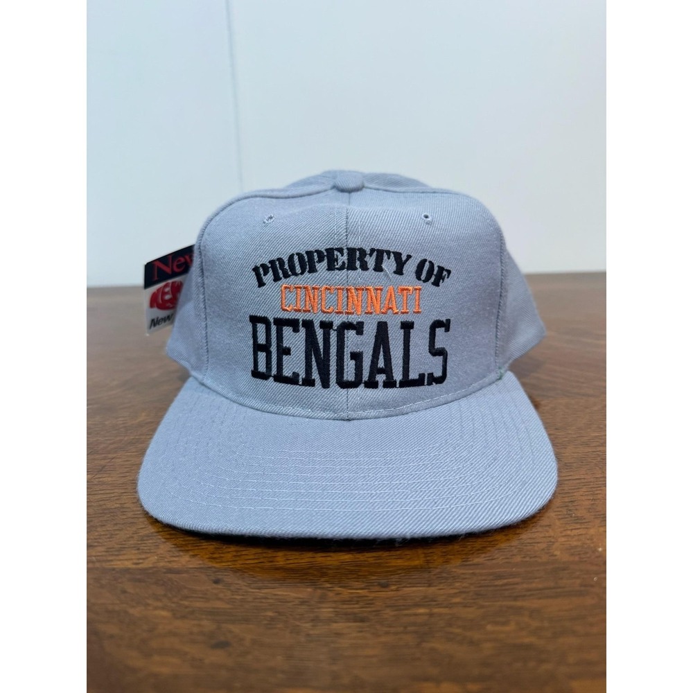Vintage Cincinnati Bengals Hat Snap Back Mens One Size Gray NFL Football New Era